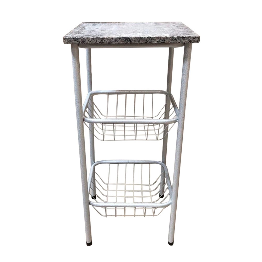 Fruteira Tubolar Pequena Madri Serra Tubos - Branco Martelado