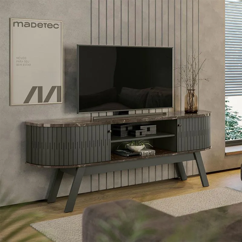 Rack Bancada Valência Jade Oliva - Madetec