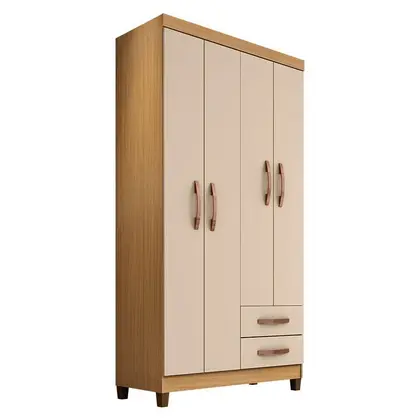 Guarda Roupa Solteiro Modeerna 4 Portas- Incorplac