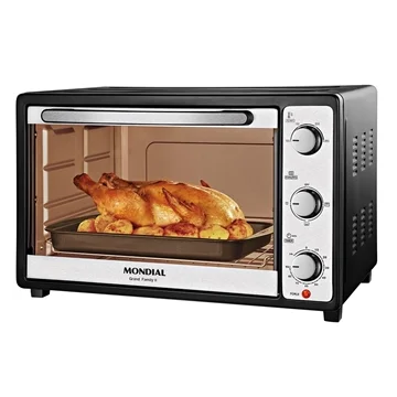 MONDIAL FORNO ELÉTRICO 52L  GRAND FAMILY II,PRETO/INOX