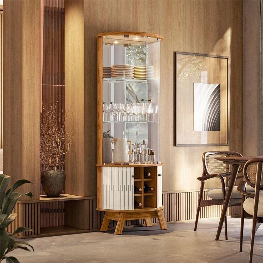 Cristaleira Marina Naturale Off White Madetec