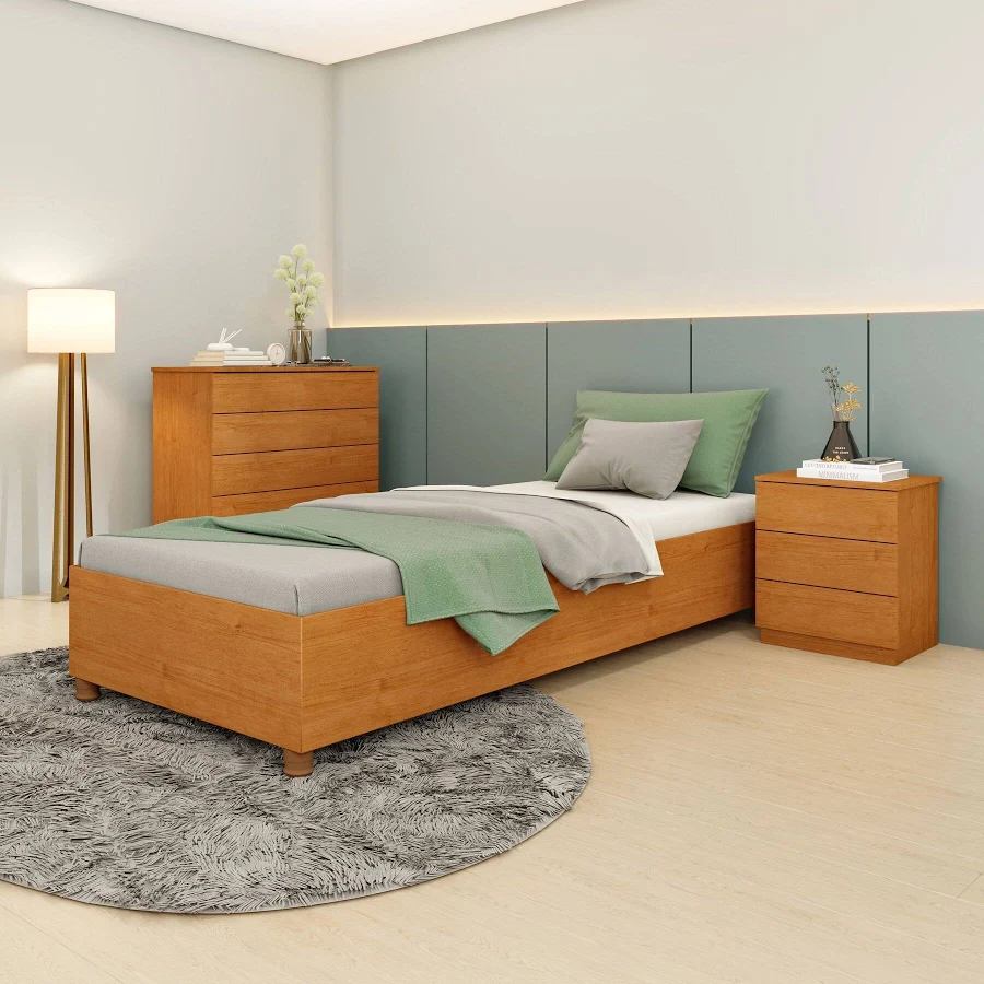 Base De Cama Box Solteiro Mônaco Tcil Móveis