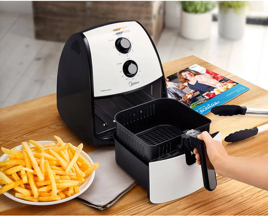 FRITADEIRA AIR FRYER MIDEA LIVA 4 LITROS BRANCO 127V  FRA41