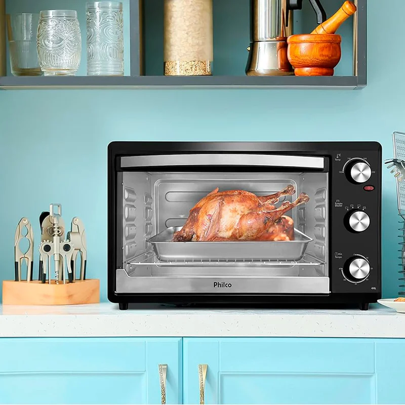 FORNO ELÉTRICO PHILCO PFE44P DUPLA RESISTÊNCIA 44L 220V