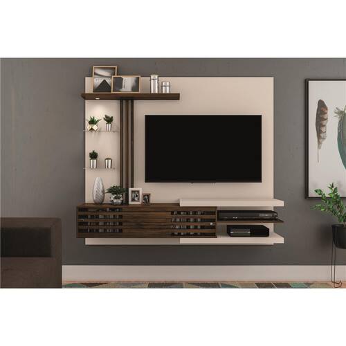 Painel Home Madetec Cross com 2 Portas, Ideal para TV de Até 55