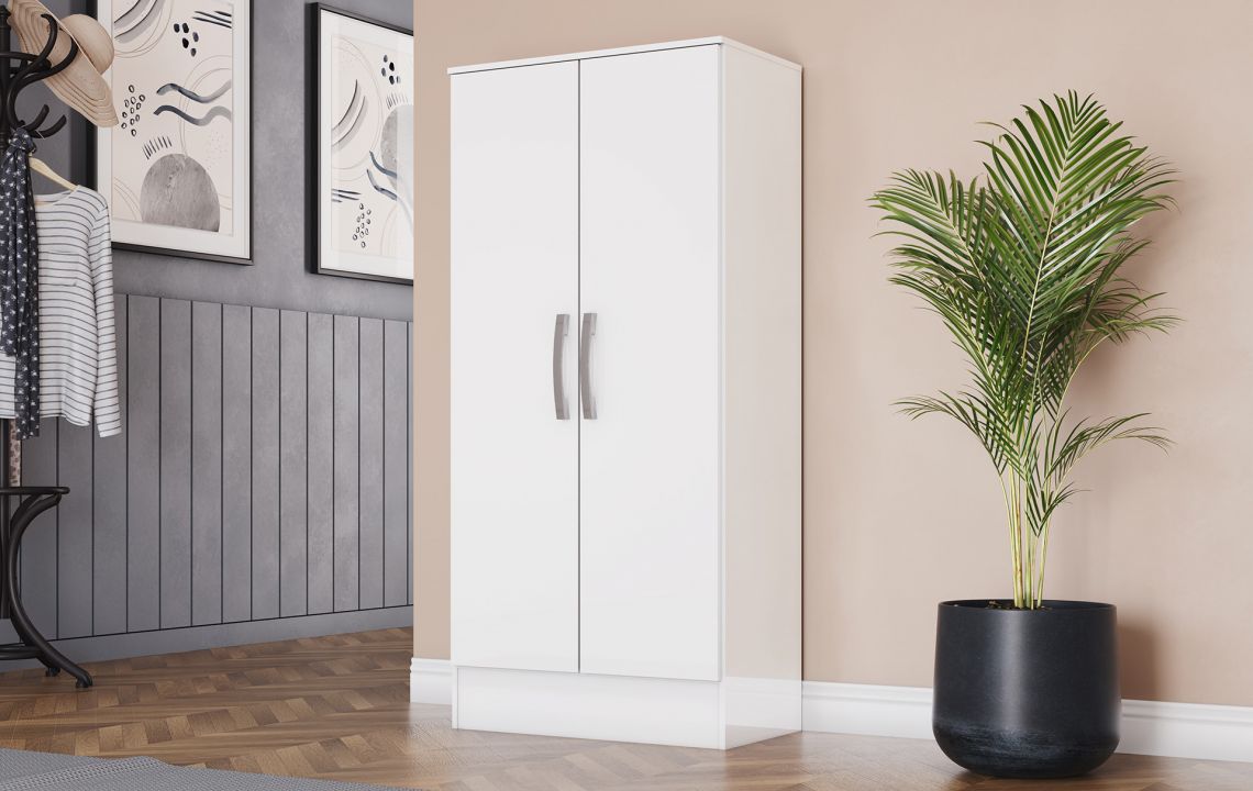 Armário Multiuso 2 Portas B14 Branco Briz Móveis