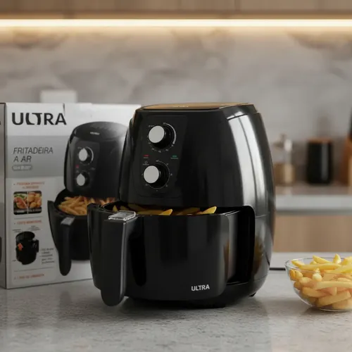 FRITADEIRA ELÉTRICA AIR FRYER 3,2 LITROS SEM ÓLEO-PRETA