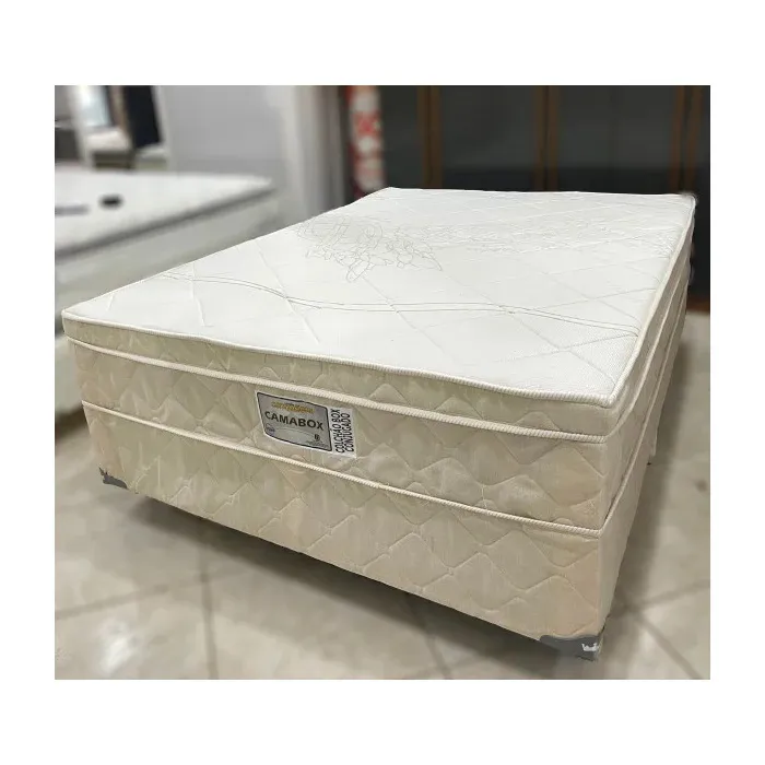 cama box casal ortonobre europillow d33 bege 138x188x52cm