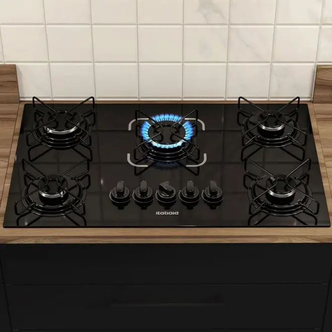 COOKTOP ESSENCIAL 5 BOCAS-PRETO