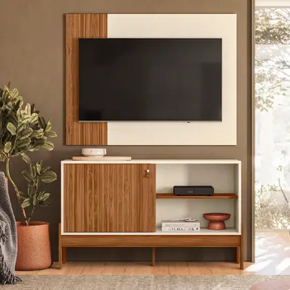 Rack Painel Tv 50 Pol Madeira
