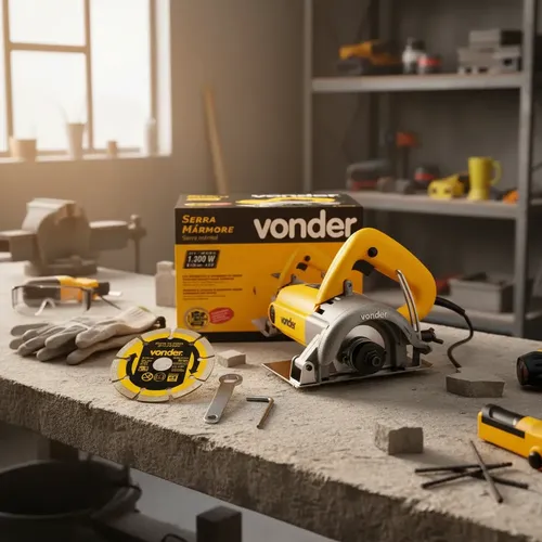 SERRA MÁRMORE VONDER SMV 1300W TIPO MAKITA -CONCRETO/MADEIRA
