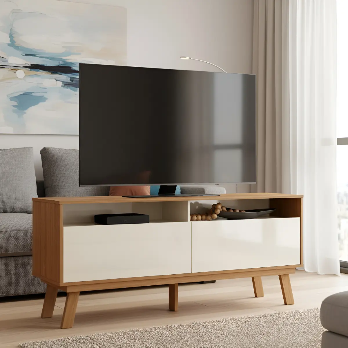 Rack Bancada Olinda 160cm para TV até 65” - Mobler