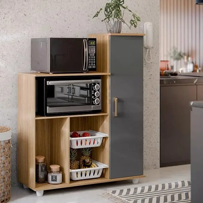 Fruteira multiuso Anne Madine - Mel/Grafite