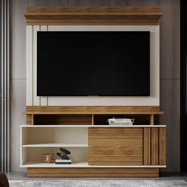 Home  Goiás com Porta Ripada para TV até 55” Polegadas - Mobler