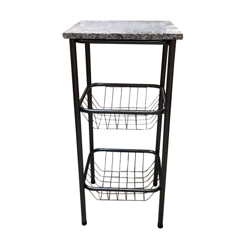 Fruteira Tubolar Pequena Madri Serra Tubos - Preto Martelado