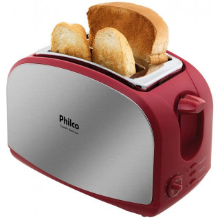 TORRADEIRA PHILCO VERMELHA FRENCH TOAST- 8 Níveis de Tostagem