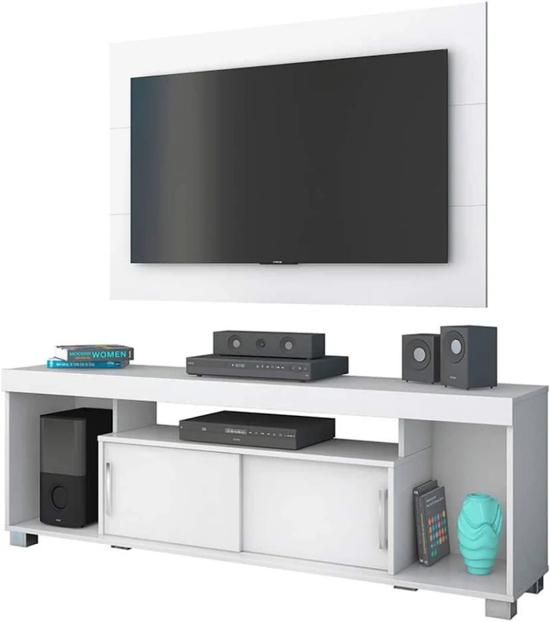 Combo Pierre Rack e Painel Para TV 55"" Sala de Estar
