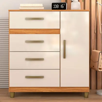 Cômoda Leme 1 Porta 4 Gavetas - Fellicci