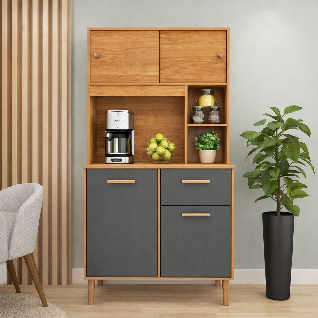 Kit de cozinha Fellicci Dalia 4P/1G - Manchester/Preto