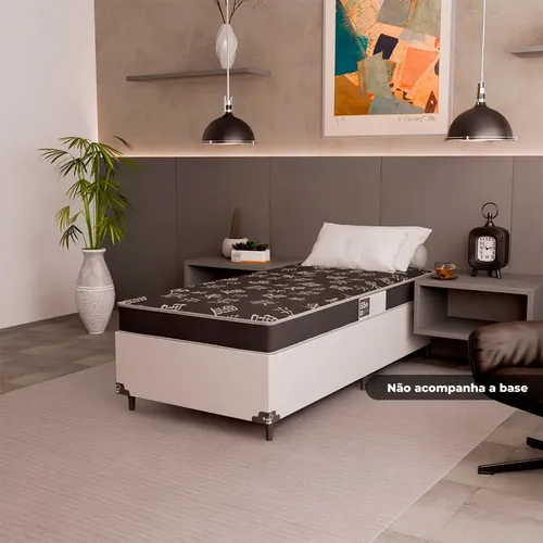colchão solteiro anatomic espuma d20 liso estampado